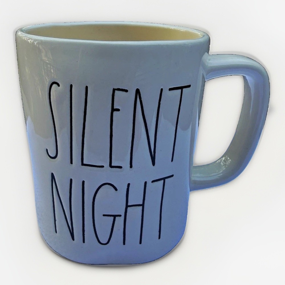 Rae Dunn "SILENT NIGHT" Artisan Collection by Magenta White Ceramic Mug
